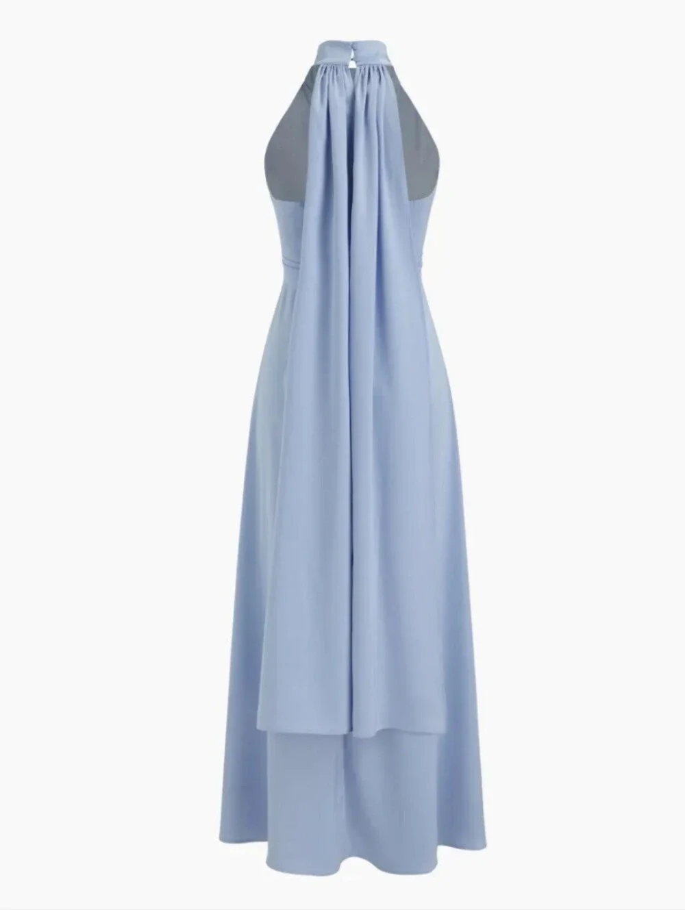 NWT Cider Blue V-Neck Halter Maxi Dress Size M